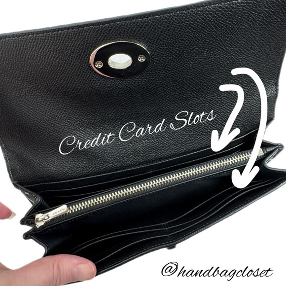 Coach Black and White Floral Key Holder - Picture 8 of 12